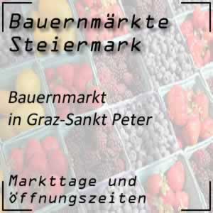 Bauernmarkt Graz-St. Peter mit den Öffnungszeiten