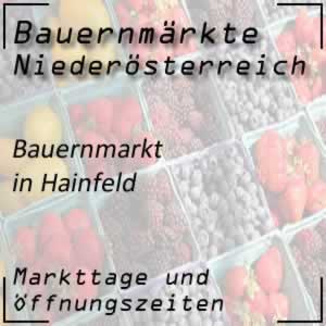 Bauernmarkt Hainfeld mit den Öffnungszeiten