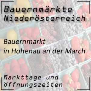 Bauernmarkt Hohenau an der March mit den Markttagen