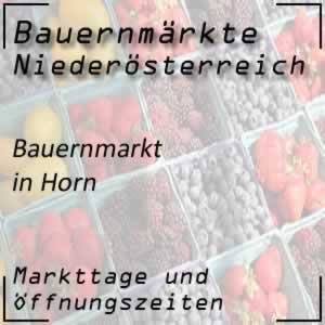 Bauernmarkt Horn mit den Öffnungszeiten