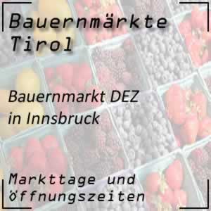 Bauernmarkt Innsbruck DEZ mit Markttage