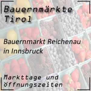 Bauernmarkt Innsbruck Reichenau mit Markttage