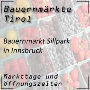 Bauernmarkt Innsbruck Sillpark mit Öffnungszeiten