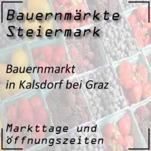 Bauernmarkt Kalsdorf bei Graz mit den Öffnungszeiten