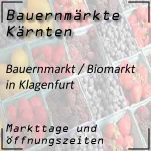 Bauermarkt Biomarkt Klagenfurt mit den Markttagen