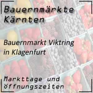 Bauernmarkt Viktring Klagenfurt mit den Markttagen