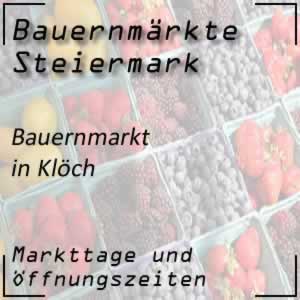 Bauernmarkt Klöch mit den Öffnungszeiten