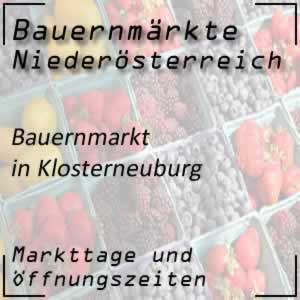 Bauernmarkt Klosterneuburg mit den Öffnungszeiten