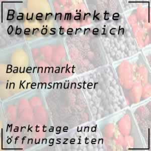 Bauernmarkt Kremsmünster mit den Öffnungszeiten