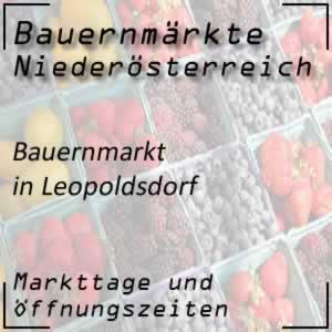 Bauernmarkt Leopoldsdorf mit den Öffnungszeiten