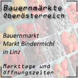 Bauernmarkt Bindermichl Linz mit den Markttagen