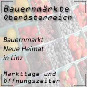 Wochenmarkt Neue Heimat in Linz mit den Markttagen