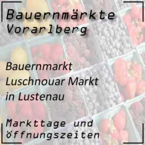 Bauernmarkt Lustenau mit den Öffnungszeiten