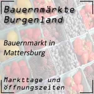 Bauernmarkt Mattersburg und die Öffnungszeiten