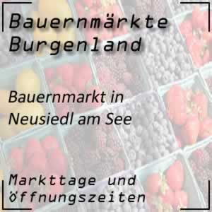 Bauernmarkt Neusiedl am See mit den Öffnungszeiten