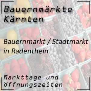 Bauernmarkt Radenthein mit den Öffnungszeiten