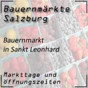 Bauernmarkt Sankt Leonhard mit den Öffnungszeiten