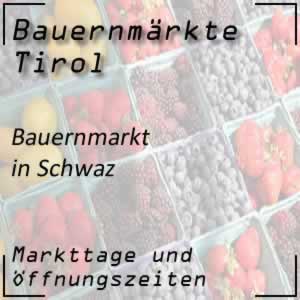 Bauernmarkt Schwaz mit den Öffnungszeiten