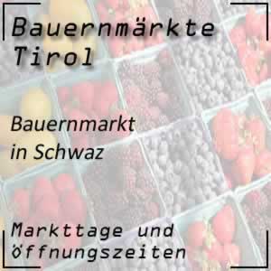 Bauernmarkt Schwaz mit den Öffnungszeiten