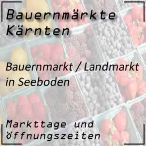 Bauernmarkt Seeboden mit den Öffnungszeiten