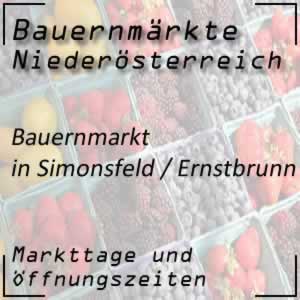 Bauernmarkt Ernstbrunn Simonsfeld mit den Markttagen