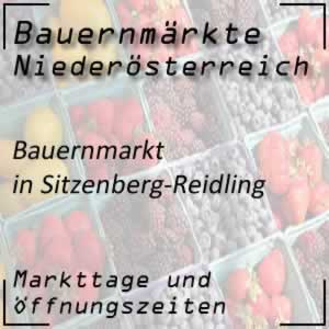 Bauernmarkt Sitzenberg-Reidling mit den Markttagen