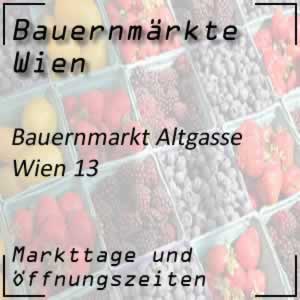 Bauernmarkt Altgasse mit den Öffnungszeiten