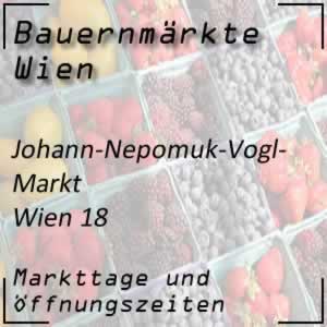 Johann-Nepomuk-Vogl-Markt mit den Markttagen