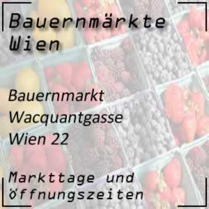 Bauernmarkt Wacquantgasse mit den Öffnungszeiten