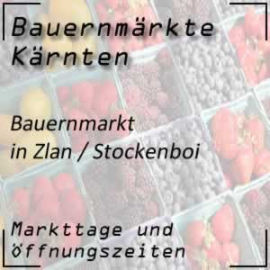 Bauernmarkt Zlan / Stockenboi mit den Markttagen