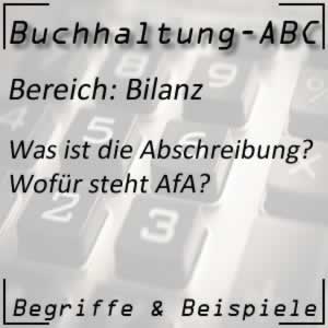 Buchhaltung: Abschreibung / AfA