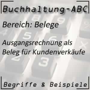 Buchhaltung Belege: Ausgangsrechnung