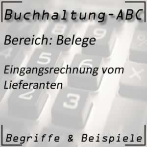 Buchhaltung Belege: Eingangsrechnung