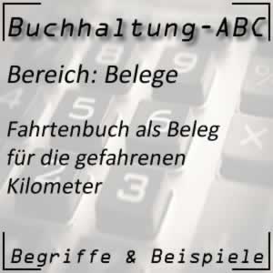 Buchhaltung Belege: Fahrtenbuch