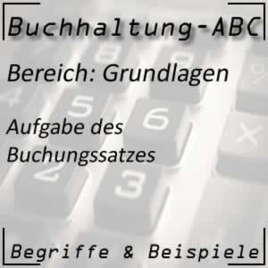 Buchhaltung Buchungssatz