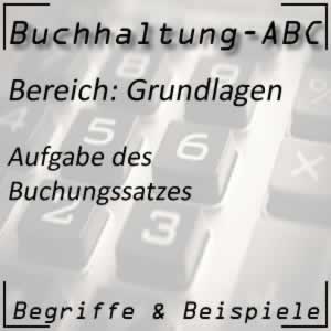 Buchhaltung Buchungssatz