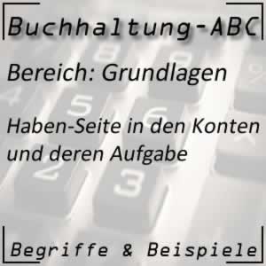 Buchhaltung Haben-Seite