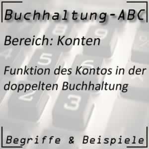 Buchhaltung Konten und Funktion