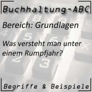 Buchhaltung Rumpfjahr