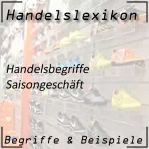 Saisongeschäft im Handel