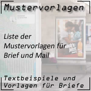 Liste der Mustervorlagen
