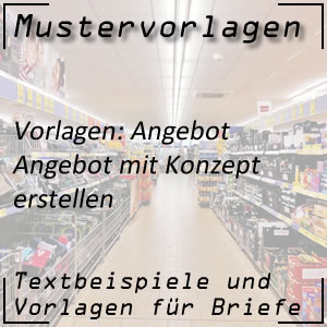 Mustervorlage Angebot schreiben mit Konzept