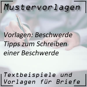 Tipps zum Schreiben einer Beschwerde