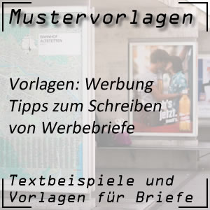 Mustervorlagen Werbebrief