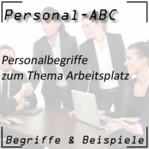 Personalbegriffe zum Arbeitsplatz