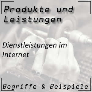 Angebote für Dienstleistungen im Internet