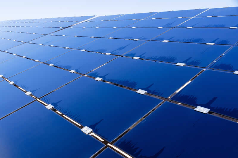 Solarpanel f&uuml;r umweltfreundlichen Strom