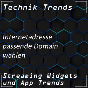 Internetadresse wählen