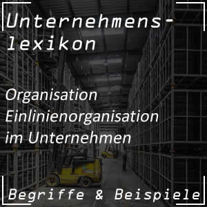 Einlinienorganisation im Unternehmen