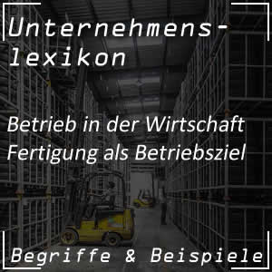 Fertigung und Produktion im Betrieb